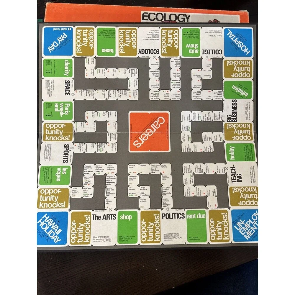 VINTAGE Careers Board Game Parker Brothers 1971 Educational